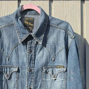 Denim Button-Up Shirt